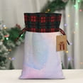thumbnail image 5 of Sikiie Rainbow Christmas Gift Bags Drawstring Gift Bags Sacks Drawstring Bag Holiday Linen Xmas Wrapping Bags for Presents Party Gift-Black, 5 of 8