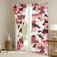 thumbnail image 3 of Manfei Camo Blackout Curtains,Rustic Outdoor Curtains Pack of 2 (38x45 Each),White Brown Red Window Curtains For Kids,Luxury Bedroom Decor, 3 of 6