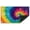 Abstract Swirl Tie Dye, variant on Colorful Dinosaurs Welcome Doormat, Childish Vulcan Palm Shell Indoor Outdoor Decor Patio Door Mats Non-Slip Mat for Home Entrance, Outside Entry, Yard, Garden, Floor, Patio 17x30 Inch