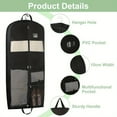 thumbnail image 2 of Foldable Garment Bag for Travel Dust-Proof Hanging Suit Carrier with Sturdy Handle for Dresses, Coats & Formal Wear, 2 of 6