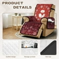 thumbnail image 3 of TSOVTHRID Cute Snowman Snowflake Red Print Non-Slip Recliner Sofa Cover Washable Recliner Slipcover Soft Furniture Protector Covers with Elastic Strap Reclining Couches for Christmas Decor, 3 of 7
