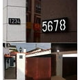 thumbnail image 6 of LINLIN 2Pack Solar House Number Light Outside,Waterproof Led Light Up Address Mailbox Door Signs Illumination Doorplate Solar Night Lamp House Number Outdoor Lighting Porch Lights, 6 of 7