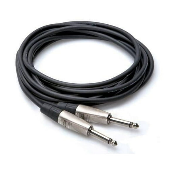 Hosa Technology 3' Pro Unbalanced Interconnect, REAN 1/4" Male to 1/4" Male TS Cable
