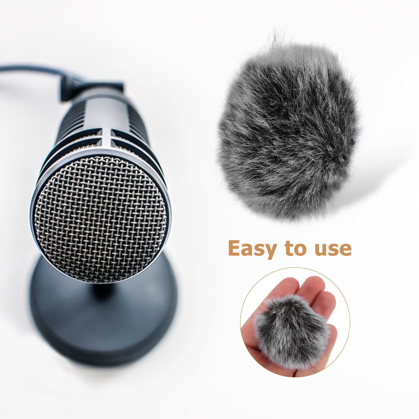 Lavalier Microphone Windscreen Furry Wind Cover Outdoor Mic Filter Noise Reduction Accessory