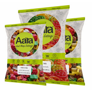 Aara Fryums Fry & Eat Bhindi Cut FDA Approved Color - 400 GM - Free Shipping