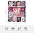 thumbnail image 6 of 30th Birthday Gifts for Her Women, Dirty 30 Birthday Decorations for Her, 30 Year Old Birthday Gifts for Women, Dirty 30 Gifts for Women, 1993 Thirty Birthday Decorations Gifts Throw Blanket 60"x50", 6 of 6