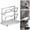 White 2-layer, variant on WUXIAB Stainless Steel 2-In-1 Pot Lid Holder,Stovetop Spoon Rest Kitchen Organizer,Drip-Catching Tray Countertop Rack,Heat-Resistant Cooking Tool Holder,Space-Saving Small Kitchen Counter Storage
