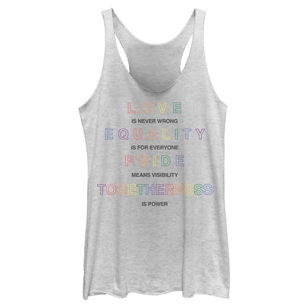 Womens Lost Gods Love Is Never Wrong Racerback Tank