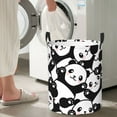 thumbnail image 5 of Fuzoiu Seamless Pattern Cute Panda Print Circular Hamper,Laundry Basket with Handle,Collapsible Laundry,Dirty Clothes Storage Basket,for Bedroom Bathroom Dorm Living Room-Small, 5 of 6