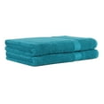 Mainstays Solid Adult 2Piece Bath Sheet Set, Turquoise