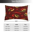 thumbnail image 2 of Salouo Hot Chili Pattern Pillow Cases,1PC Pillow Covers with Envelope Closure Decorative Pillow Case for Bed Couch,Pillows Not Included-16"x24", 2 of 6