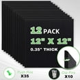 thumbnail image 3 of JILhome Felt Bulletin Board, Large Cork Board 48" x 36", Self Adhesive Felt Wall Tiles 12 Packs, Push Pin Board with 45 Pins for Walls Home Office, Black, 3 of 9
