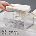 thumbnail image 5 of Transparent Wall - Mounted Toilet Tissue Box, Non - Perforated Toilet Paper Holder & Storage Rack for Bathroom Organization, 5 of 7