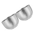 thumbnail image 2 of 2 cuencos de acero inoxidable para jabón de afeitar, taza de afeitar de doble capa, taza de metal para jabón de afeitar, accesorios de afeitado para hombres, 200 ml, 2 of 8