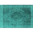 thumbnail image 1 of Ahgly Company Indoor Rectangle Oriental Turquoise Blue Industrial Area Rugs, 8' x 12', 1 of 4