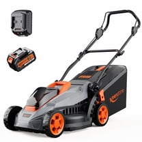 20V 13'' Cordless Lawn Mower, Multi-Functional Grass Cutter with 4.0Ah Battery, 5 Adjustable Height Settings, Durable Manganese Steel Blades, Easy to Use for Small Lawn