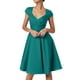 thumbnail image 5 of Vestido retro de fiesta liso para mujer: diseño informal de corte A, cintura alta para diversas ocasiones, tallas S-XXL., 5 of 5