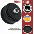 thumbnail image 3 of 3pcs 25mm/1Inch Air Compressor Noise Reducer Silence Filter,Plastic Shell Round Muffler Filter,3x Silence Filter,Black, 3 of 6