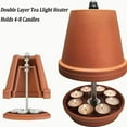 thumbnail image 5 of Kchsji Red Terracotta Interior Stove Hand Warmer For Winter Candle Heating,Decorative Cozy Ambience For Bedroom Studio Relaxation,Efficient Heat Distribution For Cold Season Hand Warming, 5 of 9