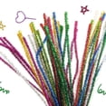 thumbnail image 2 of TAPDRA Part 100x Christmas Colorful Garland Wire Tinsel Garland Hanging Rattan Christmas Tree Ornament Decoration Birthday Party Ribbon Decor, 2 of 2
