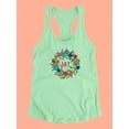 thumbnail image 3 of Colorful Christmas C. Racerback Tank Women -Victoria Barnes Designs, Female XX-Large, 3 of 4