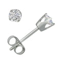 thumbnail image 3 of AGS Certified 1/3ct TW Round Diamond Stud Earrings in 14K White Gold, 3 of 4