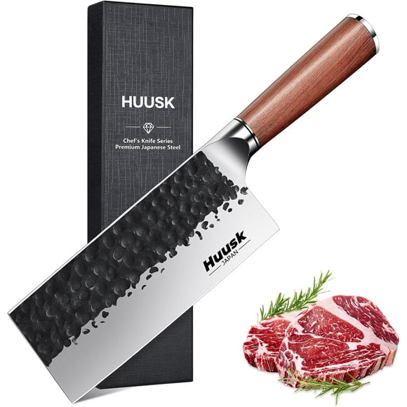 10" High-Carbon Japanese Brisket Knife - Hand Forged Butcher Knife for Meat Carving, Trimming, and BBQ, Ideal for Turkey and Rib Roast