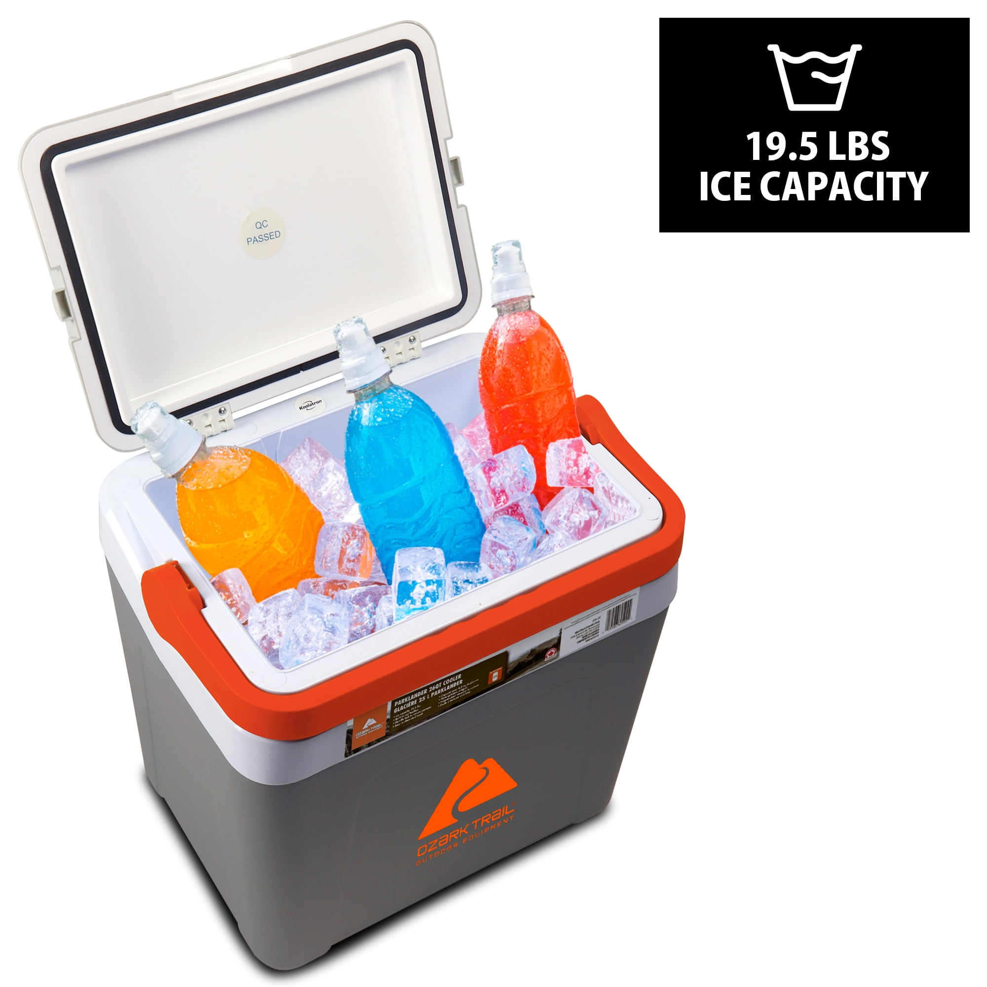 Ozark Trail Ice Chest Cooler 26QT, Hard Sided Portable Cooler 25L