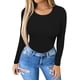 thumbnail image 2 of Xishao Women's Round Neck Short Sleeve T Shirts Basic Bodysuits Xishao ropa, 2 of 2