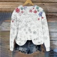 thumbnail image 4 of Hueook Christmas Shirts for Women Fall Shirts Women's Printed Loose Round Neck Sweatshirt Multicolor M, 4 of 6