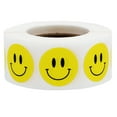 thumbnail image 1 of Yellow Happy Face Stickers | 0.75" Inch Round | 500 Pack, 1 of 5