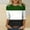 Green, variant on TAGOLD Womens 3/4 Long Sleeve Summer Tops, Women's Fashion Printed T-shirt 3/4 Sleeves Blouse Round Neck Casual Tops