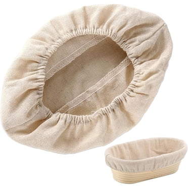 Genérico Housse de Pain, Housse de Levage de Pain, Doublure de Panier à Pain en Tissu / Doublure de Tissu de Fermentation, Housse de Cuisson en Rotin Naturel pour Fournitures