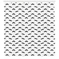 thumbnail image 3 of Ambesonne Mens Shower Curtain, Hipster Facial Hair Design, 69"Wx70"L, Black and White, 3 of 3