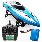 Force1 H102 Velocity Blue RC Boat | Summer Remote Control Boat for Adults and Kids (Unisex)