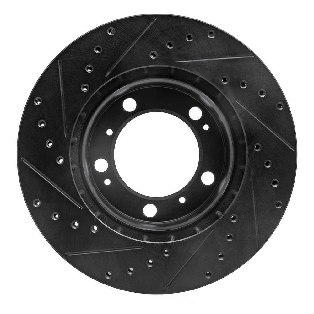 Dynamic Friction Company 633-02028R DFC Brake Rotor - Drilled And Slotted - Black