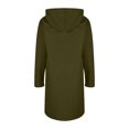 thumbnail image 4 of cocolona Womens Hoodie Sweatshirt Coat Fall Winter Full Zip Long Jacket Fashion Casual Oversized Outwear with Pockets,, 4 of 7