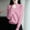 Pink, variant on TRUBKH Women's Sweaters Mock Neck Top Long Sleeve Tunic Tops Blouse Fall Sweaters Slim Fit Lounge Sweater Lightweight Sweater Pullover Top Summer Sweaters for Women Black M