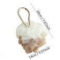 thumbnail image 3 of Super Soft Bath Plain Bath Rope 2025 Upgraded 2 in 1 Bath Flower Foaming Net Bath Rub Bath Ball Exfoliating Bath Sponge Cleaning Brush, Mesh Shower Body Bath Accessories Clearance, 3 of 4