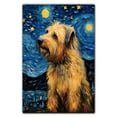 thumbnail image 3 of Briard Dog Canvas Wall Art - Starry Night Van Gogh Dog Canvas Print Dog Sayings Painting Home Office Wall Decor Framed Dog Lover Gift, 3 of 6