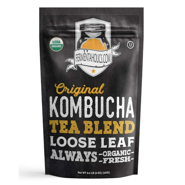 Fermentaholics USDA Certified Organic Kombucha Tea Blend 8 oz Makes