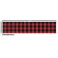 thumbnail image 3 of Ambesonne Buffalo Plaid Fabric by the Yard Upholstery, Red Black Squares Art, 5 Yards, Maroon Charcoal Grey, 3 of 5