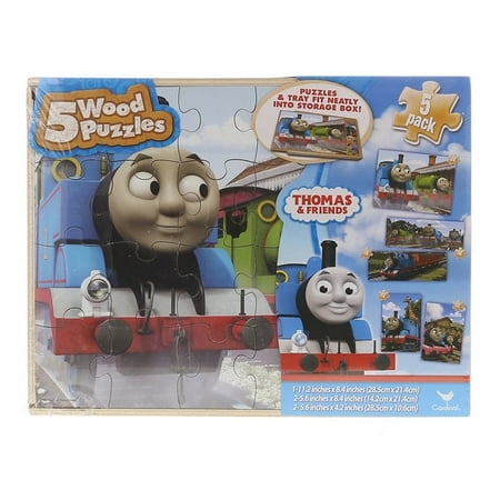 Friends Wood - Children's Wood Playset Thomas and Friends 5pc Puzzles