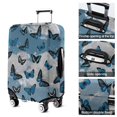 thumbnail image 5 of Blue Butterfly Cloud Pattern Luggage Cover Fashion Suitcase Cover Baggage Covers Fit 25-28 Inch Luggage (Go Travel), 5 of 5