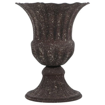 IBASETOY Grey Wrought Iron Flowerpot Creative Multi Purpose Wedding Decoration Vase for Home