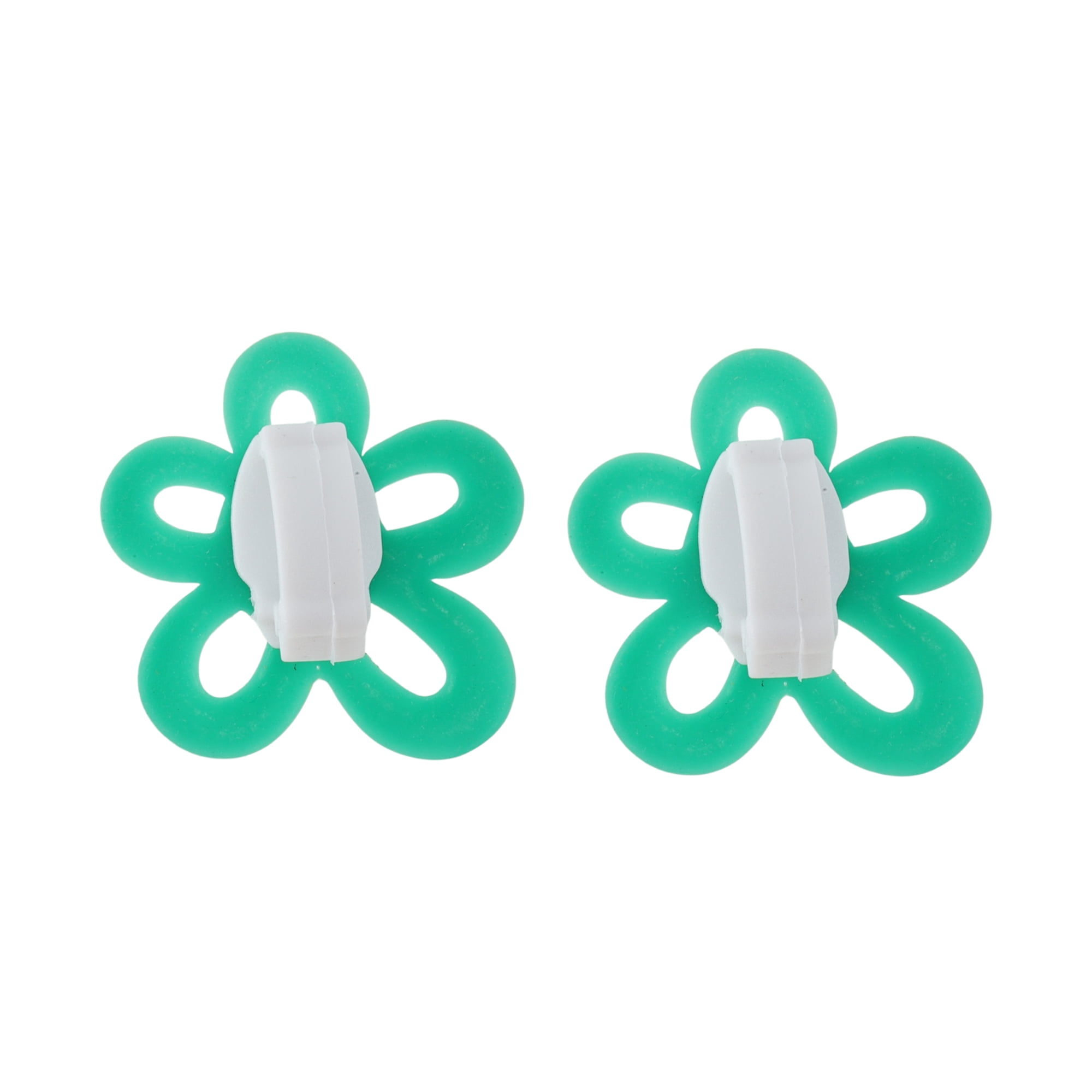 Unique Bargains Hollow-out Flower Shoelace Charms 1 Pair Green
