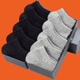 thumbnail image 3 of 5/10/20 Pairs New High Quality Women's Short Socks Fashion White Black Female Ankle Socks Breathable Sports Cotton Floor Socks, 3 of 5