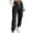 Black(Great Pants), variant on ZHYou No Boundarie Womens Cargo Pants Cuffed Casual Drawstring Elastic Waisted Loose Casual Athletic Sweatpants with Pockets,White,Size XL