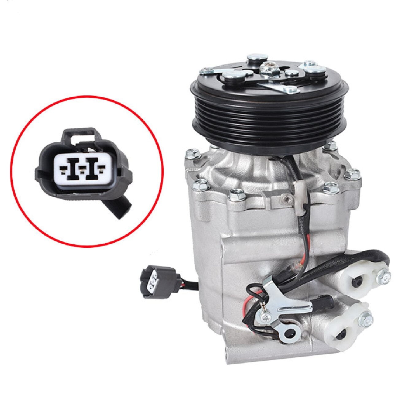 AC Compressor Replaces CO 4914AC 0610061 6511266 Replacement for Honda Civic 2002-2005 with Clutch