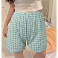 thumbnail image 1 of WILLBEST Pantalones Casuales para Mujer, Cintura Alta, Cuadros, Retro, Rectos, Pierna Ancha, Corte A, para Damas Unitalla​​, 1 of 4